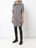 asymmetric zip hooded jumper 