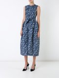 bubble floral brocade dress