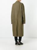 open mid leather coat