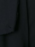 layered hem hooded coat