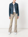 embroidered flared trousers