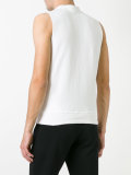 sleeveless cigarettes print T-shirt