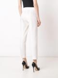 slim-fit cropped tailored trousers