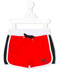logo swim shorts