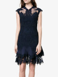 macrame lace mini dress 