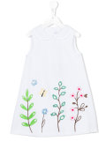 embroidered flower dress