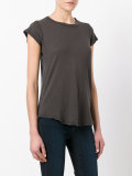 curved hem T-shirt