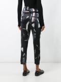 'Raso' printed cropped trousers