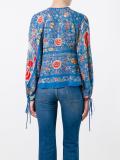 printed peasant blouse 