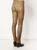 stretch skinny leather  trousers