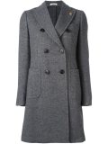 peaked lapel coat