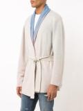 'Rainbow Gradient' belted cardigan