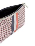 geometric print clutch