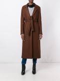 belted mid coat