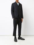 pinstripe shirt jacket