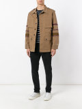 embroidered sleeve field jacket 