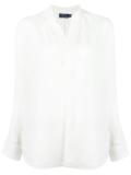 band collar shirt