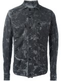camo effect denim jacket