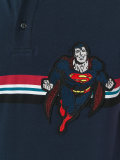 Superman patch polo shirt