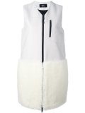 fur trimmed gilet 