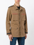 embroidered trim field jacket 