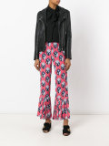 Wallpaper print cropped trousers