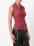 draped fitted top 