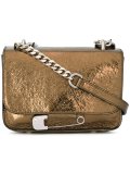 safety pin detail crossbody bag