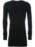 ribbed crew neck sweatshirt