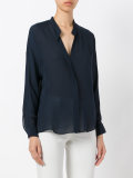 band collar shirt