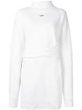 open back roll neck sweatshirt