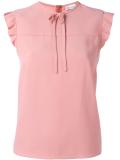 ruffle trim blouse