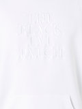 embroidered logo hoodie