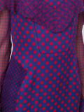 dots print layered dress
