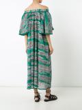 long off-the-shoulder dress 