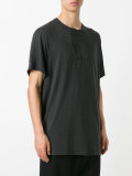asymmetric buttoning T-shirt