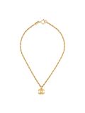 logo plaque necklace
