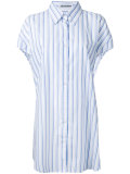 elongated stripe shirt