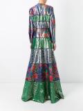 patterned long length dress
