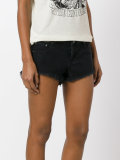 frayed denim shorts 