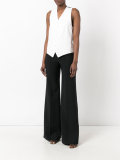 striped open back waistcoat