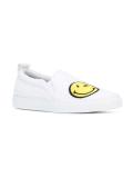 smile patch slip-on sneakers
