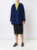 draped cropped jacket