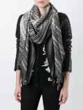 reptile print scarf