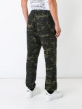 camouflage print trousers