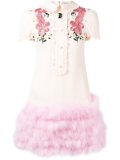 embroidered T-shirt dress