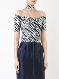 printed chocker top 