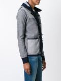 knit hooded short coat