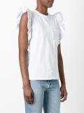frill detail sleeveless top