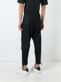 lateral pocket drawstring trousers